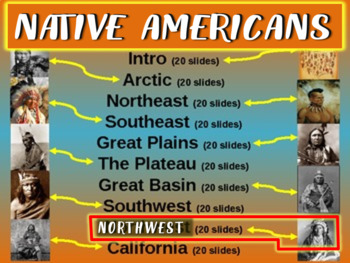 Preview of Native Americans (PART 9: NORTHWEST) visual, textual, engaging 200-slide PPT