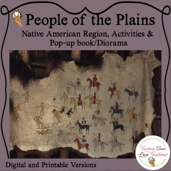 Preview of People of the Plains | Native American Region | Activities | Diorama Pop Up Book