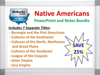 Preview of Native Americans PowerPoint and Notes Bundle