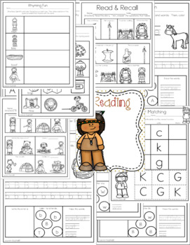 Native Americans Preschool Printables by Lauren-Sophia | TpT