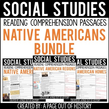 Preview of Native Americans Reading Comprehension Passage Bundle