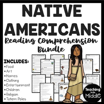 Preview of Native Americans Informational Text Reading Comprehension Worksheet