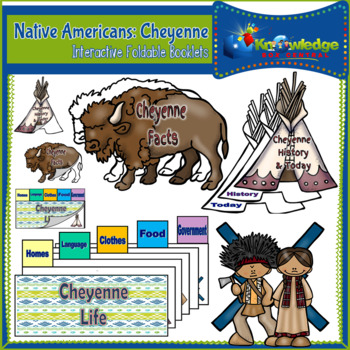 Preview of Native Americans: Sioux - Interactive Foldable Booklet - EBOOK