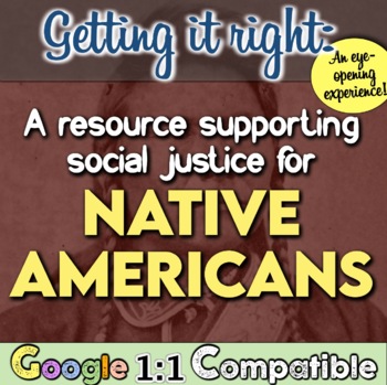 Preview of Native Americans Tribes Equity and Social Justice Resource