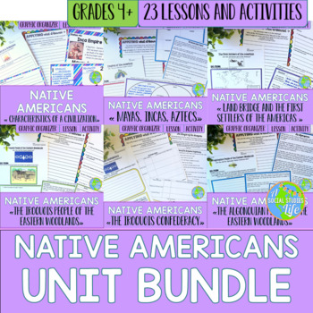 Preview of Native Americans UNIT BUNDLE with BONUS Activities