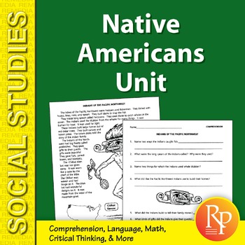 Preview of Native Americans:  - Games - Crafts - Math Activity - Research - All Subjects
