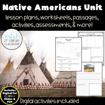 Preview of Native Americans Unit {Digital & PDF Included}