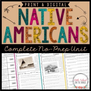Preview of Native Americans Unit | Print and Digital