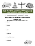 Native Americans Vocabulary for Plains Woodlands West and 