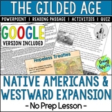 Native Americans & Westward Expansion (Gilded Age) No Prep