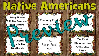 Preview of Native Americans YouTube Read Aloud Links Digital Library 