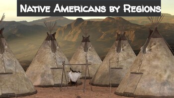 Preview of Native Americans by Region Montessori Booklet