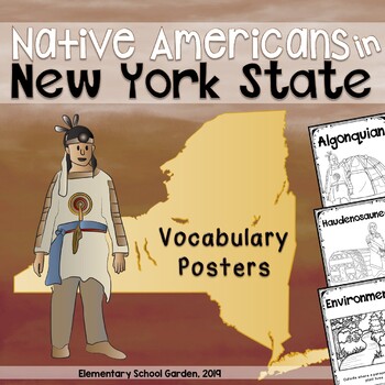 Preview of Native Americans of New York State Vocabulary Posters (Iroquois & Algonquian)