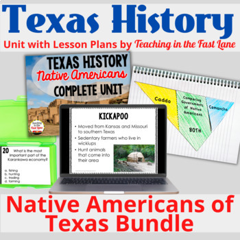 Preview of Native Americans of Texas Bundle with Lesson Plans - TX History Activities
