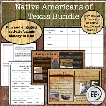 Preview of Native Americans of Texas Bundle