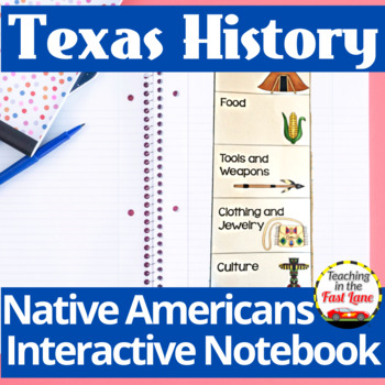 Preview of Native Americans of Texas Interactive Notebook Kit - Texas History
