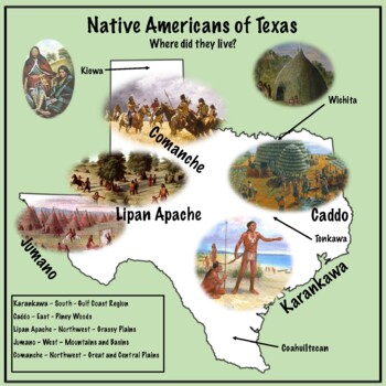 Preview of Native Americans of Texas Map