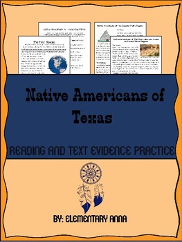 Preview of Native Americans of Texas Reading
