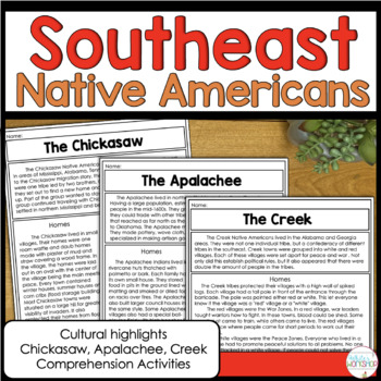 Preview of Native Americans of the Southeast Region Bundle