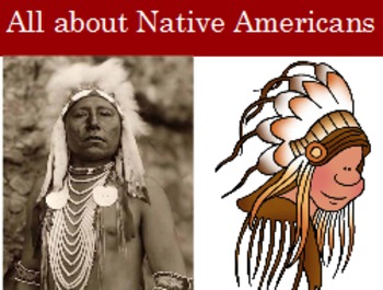 Preview of Native Americans or Indian Flipchart