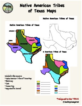 Preview of Native Tribes of Texas Maps