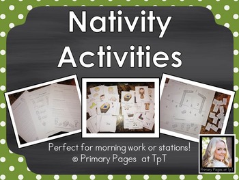 Preview of Nativity Math and Literacy Activities