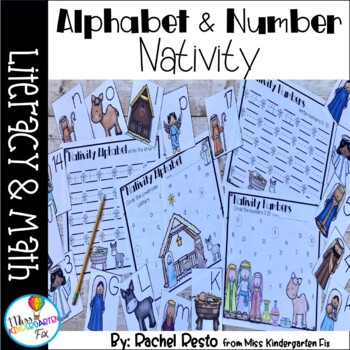 Nativity Alphabet and Number Activities | Pre-k and Kindergarten