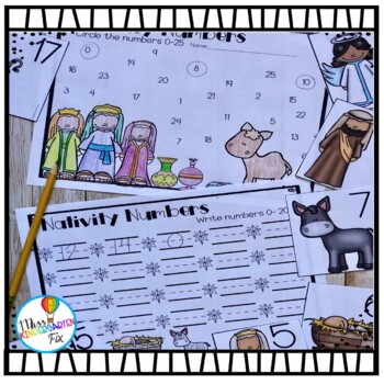 Nativity Alphabet and Number Activities | Pre-k and Kindergarten