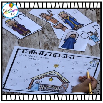 Nativity Alphabet and Number Activities | Pre-k and Kindergarten