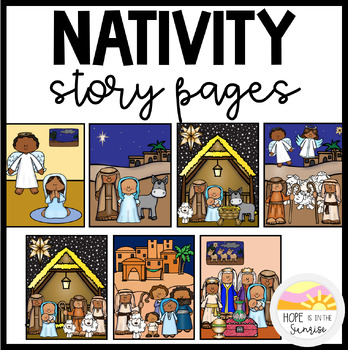 Nativity Bible Story Pages - Birth of Jesus Christmas Curriculum
