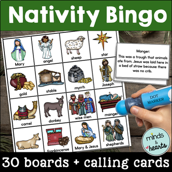 Preview of Nativity Bingo Game - Christmas or Advent Activity