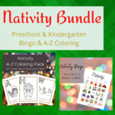 Nativity Bundle: Christmas Bingo and A-Z Coloring/ Christi