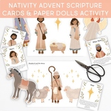 Nativity Christmas Scripture Cards & Characters Bible Adve