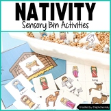 Nativity Christmas Sensory Bin Activities for Toddlers and