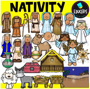 Preview of Nativity Clip Art Set {Educlips Clipart}