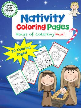 Nativity Coloring Pages - Christmas Coloring Activity | TPT