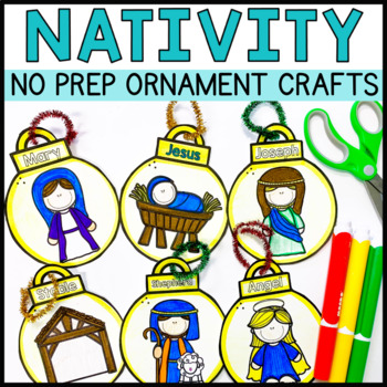 Nativity Craft Christmas Ornaments by Preschool Packets | TPT