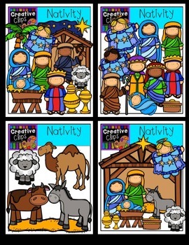Preview of Nativity Clipart {Creative Clips Clipart}
