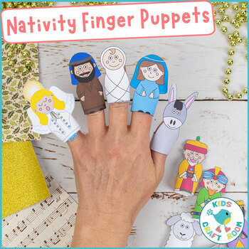 Nativity Finger Puppets - Christmas Craft - Religious Christian Craft