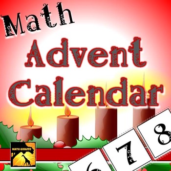 Preview of Nativity Math Advent Calendar