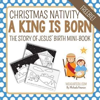 Preview of Nativity Mini-Book FREEBIE {The Story of Jesus' Birth}