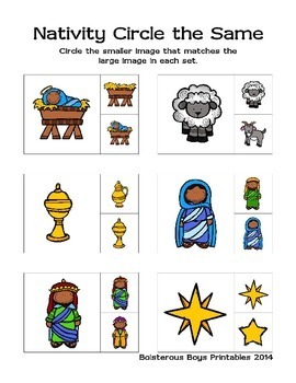 Nativity Preschool Printable Pack - Part 2 by Boisterous Boys | TPT