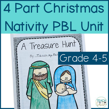 Preview of Christmas Nativity 4 Part Bible Lesson Project Based Learning PBL