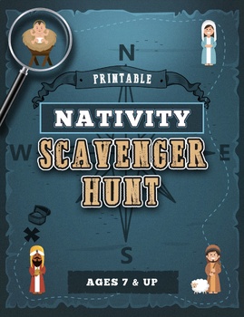 Preview of Nativity Scavenger Hunt: No-Prep Christ-Centered Christmas Activity