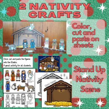 Nativity Theater Scene - Stand up Characters by Fun Creatives | TPT