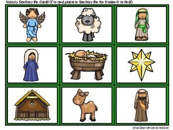 Nativity Christmas Toddler Sensory Bin Activities | Preschool | Sunday ...