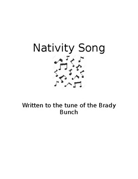Preview of Nativity Song - written to tune of The Brady Bunch