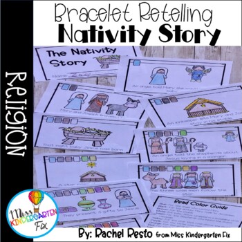 Nativity Story Bracelet Retelling Activity | Religious by Miss ...