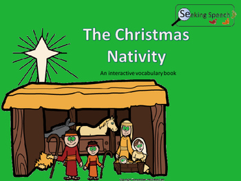 Preview of Nativity Story Interactive Vocabulary Book