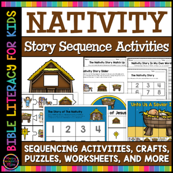 Nativity Story Sequencing Activities | Jesus' Birth Story Sequence ...